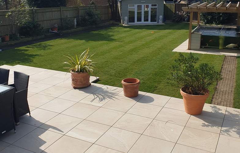 Porcelain vs Natural Stone Paving — Which Is Best for Your Patio?
