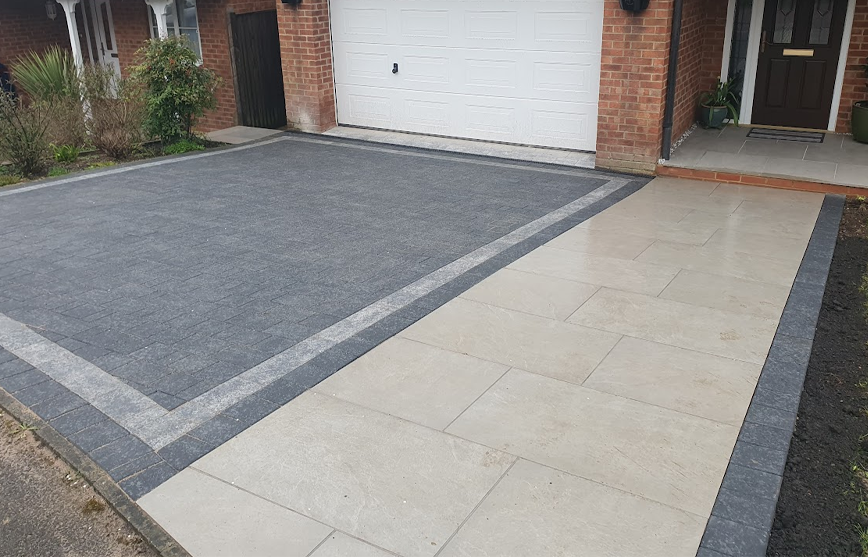 A perfectly laid driveway